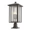 Z-Lite Aspen 3 Light Outdoor Pier Mounted Fixture, Oil Rubbed Bronze And Clear Seedy 554PHXLR-533PM-ORB - alternate 3